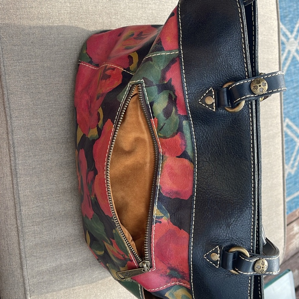 Patricia Nash floral leather handbag. High QUALTY. Clean used condition. Purse. - Picture 3 of 16